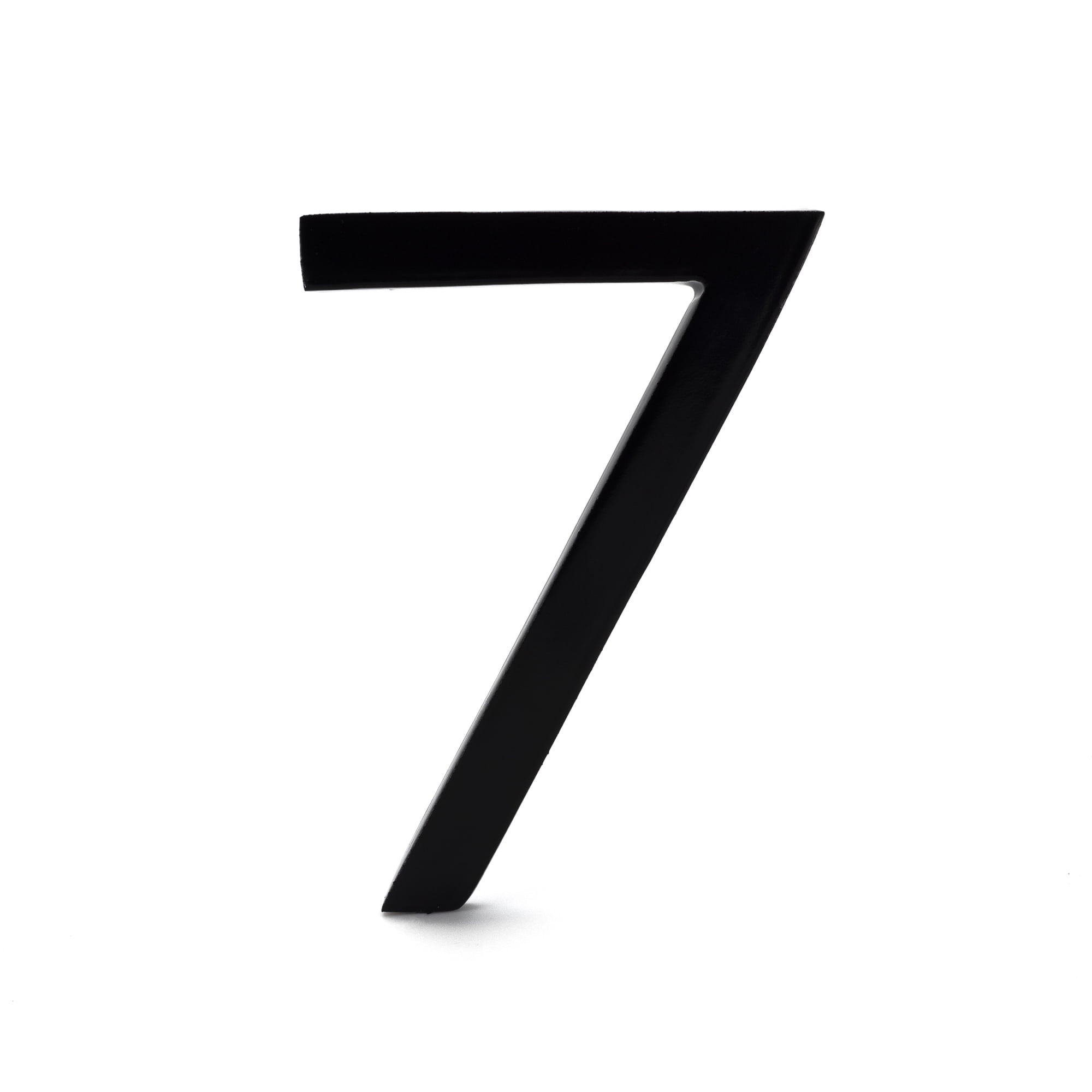 Montague Metal Products 10" Black Floating or Flat Modern House Numbers 0-9 - 7