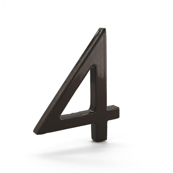 Montague Metal Products 10" Roman Bronze Floating or Flat Modern House Numbers 0-9 - 4