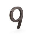 thumbnail image 1 of Montague Metal Products 10" Roman Bronze Floating or Flat Modern House Numbers 0-9 - 9, 1 of 3