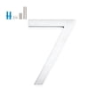 thumbnail image 1 of Montague Metal Products 12" Brushed Aluminum Floating or Flat Modern House Numbers 0-9 - 7, 1 of 6