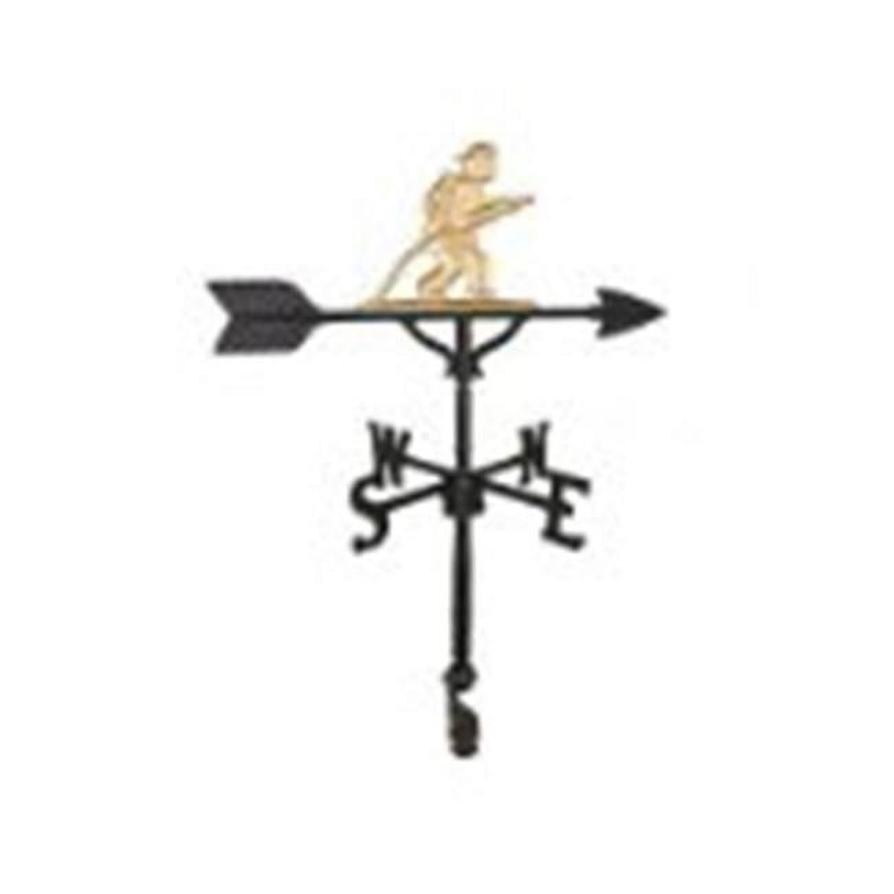 Montague Metal Products  200 Series 32 In. Gold Fireman Weathervane - image 1 of 1