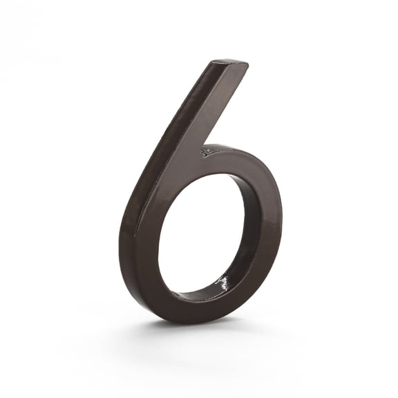 Montague Metal Products 24" Roman Bronze Floating or Flat Modern House Numbers 0-9 - 6