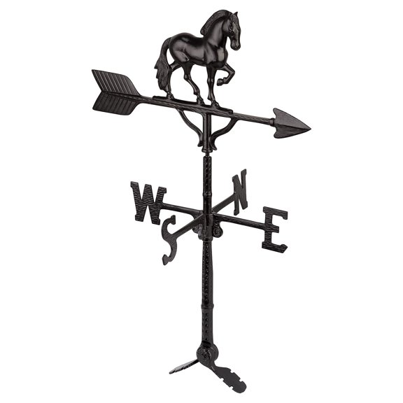 Montague Metal Products - 32'' Aluminum 3D Horse Weathervane - Black