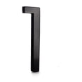 thumbnail image 1 of Montague Metal Products 6" Black Floating or Flat Modern House Numbers 0-9 - 1, 1 of 3