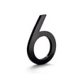 thumbnail image 1 of Montague Metal Products 6" Black Floating or Flat Modern House Numbers 0-9 - 6, 1 of 3