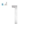 thumbnail image 1 of Montague Metal Products 6" Brushed Aluminum Floating or Flat Modern House Numbers 0-9 - 1, 1 of 6