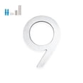 thumbnail image 1 of Montague Metal Products 6" Brushed Aluminum Floating or Flat Modern House Numbers 0-9 - 9, 1 of 6