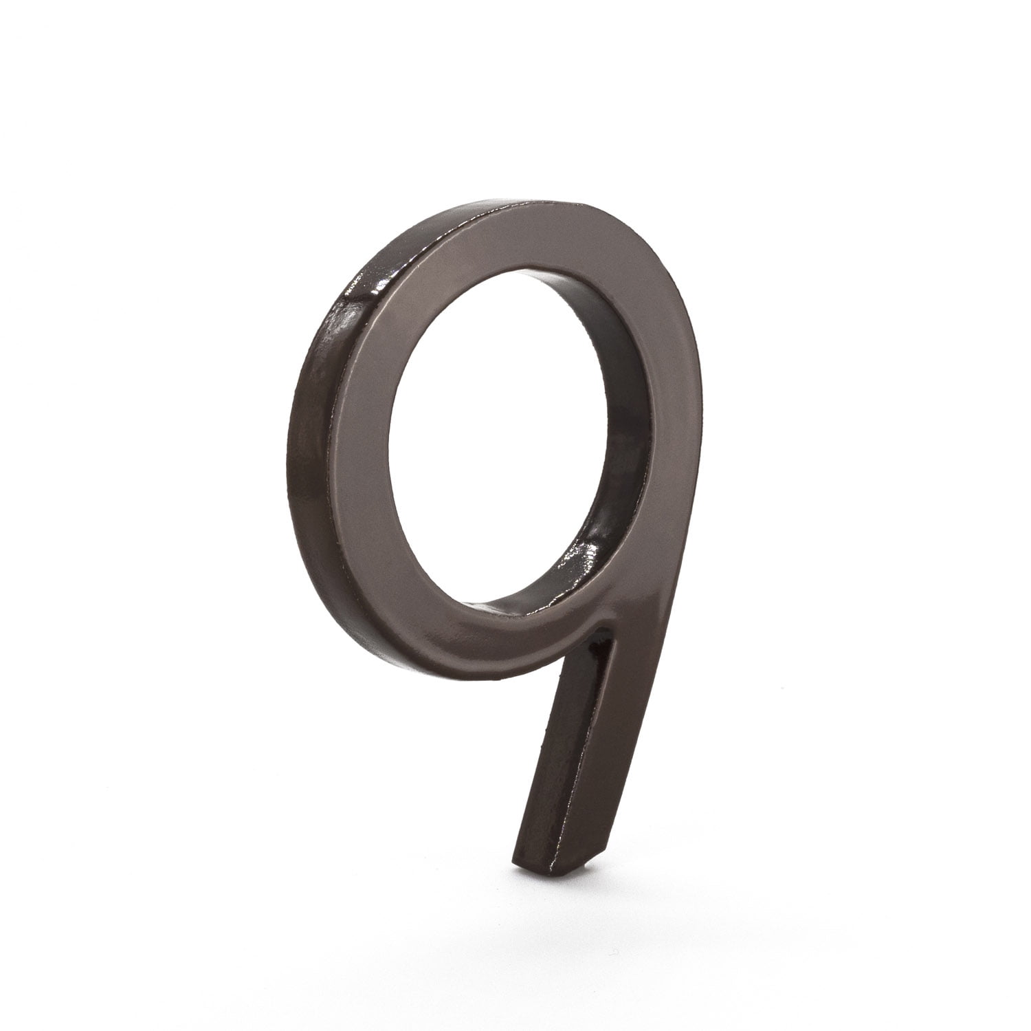 Montague Metal Products 6" Roman Bronze Floating or Flat Modern House Numbers 0-9 - 9