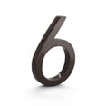 thumbnail image 1 of Montague Metal Products 8" Roman Bronze Floating or Flat Modern House Numbers 0-9 - 6, 1 of 2