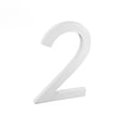 thumbnail image 1 of Montague Metal Products 8" White Floating or Flat Modern House Numbers 0-9 - 2, 1 of 3