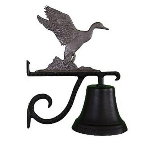 Montague Metal Products CB-1-70-SI Cast Bell With Swedish Iron Duck Ornament