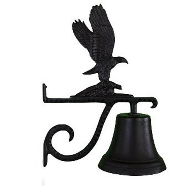 Montague Metal Products CB-1-72-SB Cast Bell With Satin Black Eagle Ornament