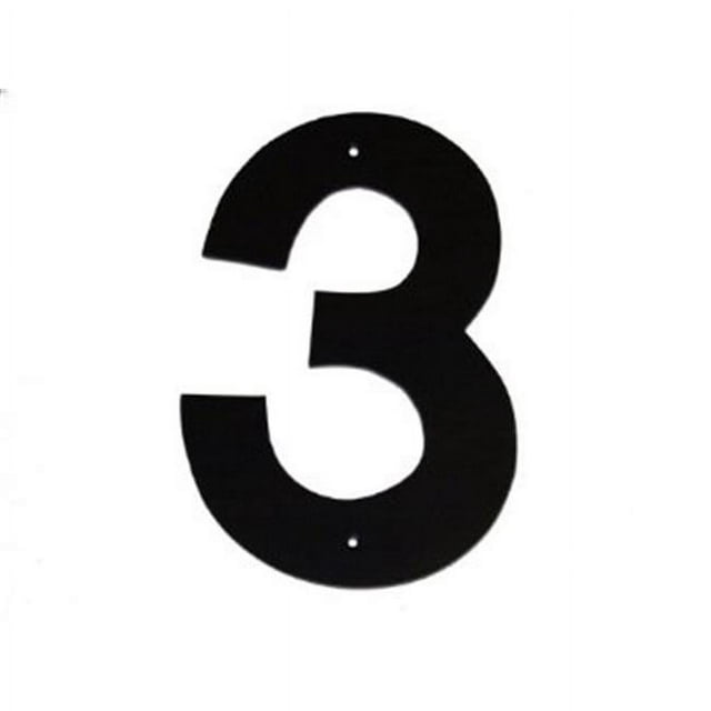 Montague Metal Products HHN-3-4 4 In. Helvetica Modern Font Individual House Number 3