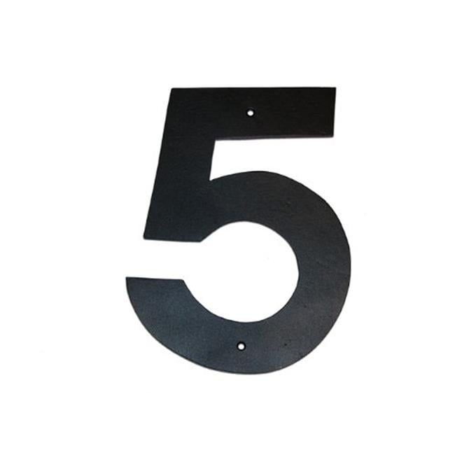 Montague Metal House Number 7 – 12 Inch High, Cast Aluminum, Satin Black Finish