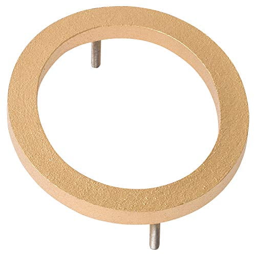 Montague Metal Products MHN-6-F-GD1-0 Solid Brushed Aluminum Modern Floating Address House Numbers, 6", Powder Coated Gold