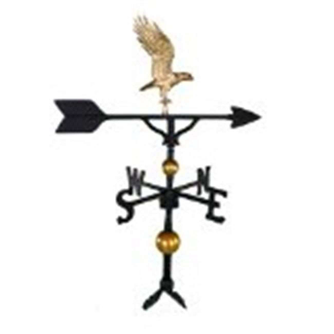 Montague Metal Products WV-302-GB 300 Series 32 In. Deluxe Gold Full Bodied Eagle Weathervane - image 1 of 1