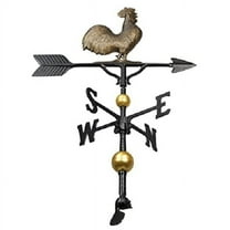 Montague Metal Products WV-306-AB 32 in. Aluminum Deluxe 3D Rooster Weathervane - Aged Bronze