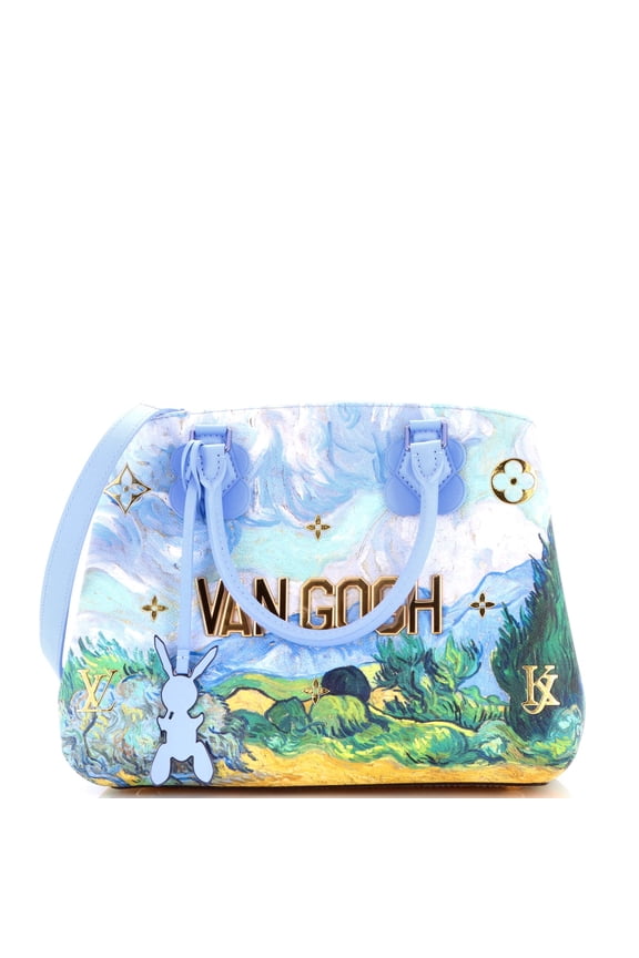 Montaigne Handbag Limited Edition Jeff Koons Van Gogh Print Canvas MM By Rebag