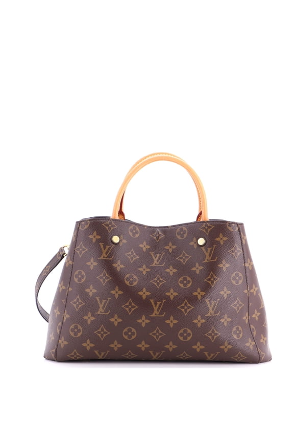 Montaigne Handbag Monogram Canvas MM By Rebag