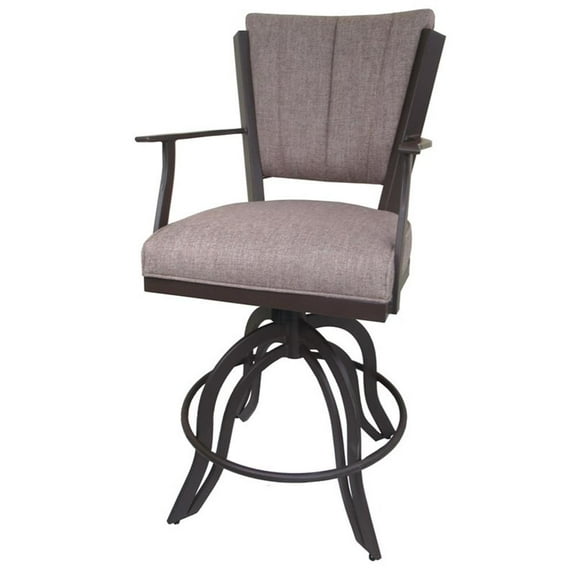 Montana 30" Metal Bar Stool - A Base - Basin Beige - Coffee