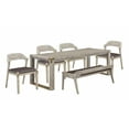 thumbnail image 1 of Montana 6pc Rectangular Extension Dining Set + (4) Armless Chair + (1) Bench, 1 of 5