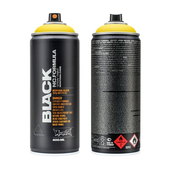 Montana BLACK 400ml Spray Color, Kicking Yellow