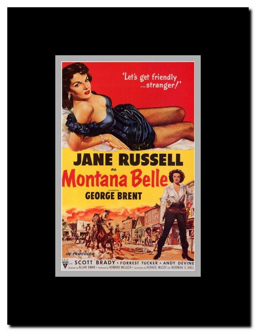 Montana Belle Framed Movie Poster