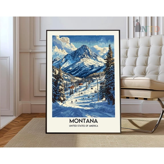 Montana Big Sky Country Poster Unframed Paper Print