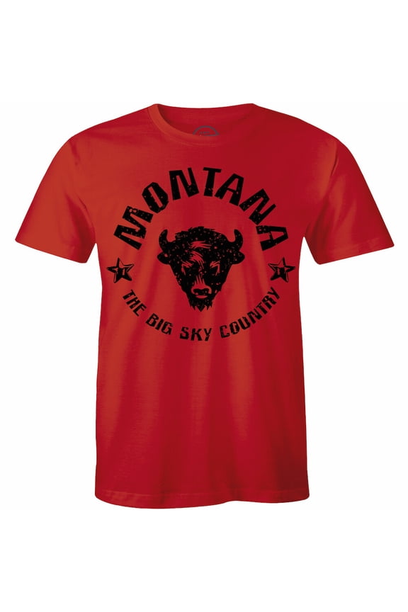 Montana Big Sky Country Rocky Mountains Hiking Camping Mt Mens Tee T Shirts Yark All Size S-5XL