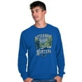 thumbnail image 1 of Montana Bitterroot River MT Kayaking Long Sleeve TShirt Men Women Brisco Brands S, 1 of 6