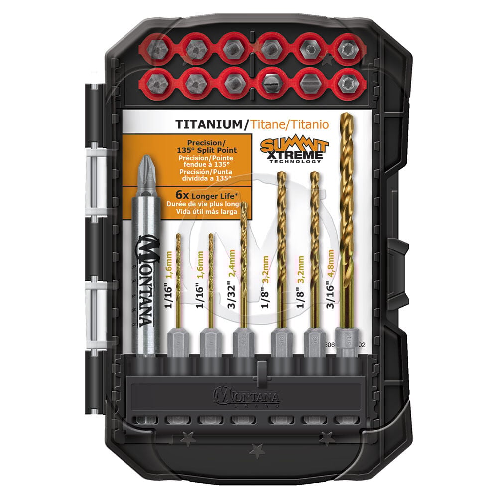 Montana Brand MB-64855 20 Piece Titanium Coated Drill & Drive Set