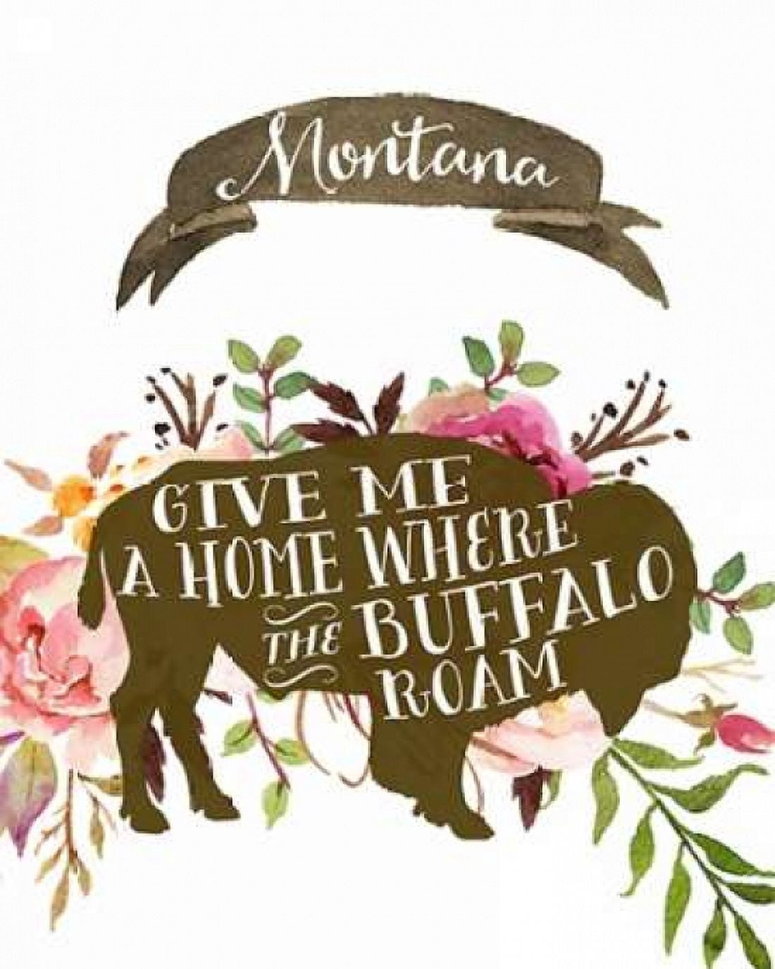 Montana Buffalo Home Canvas Art - Tara Moss (24 x 30)