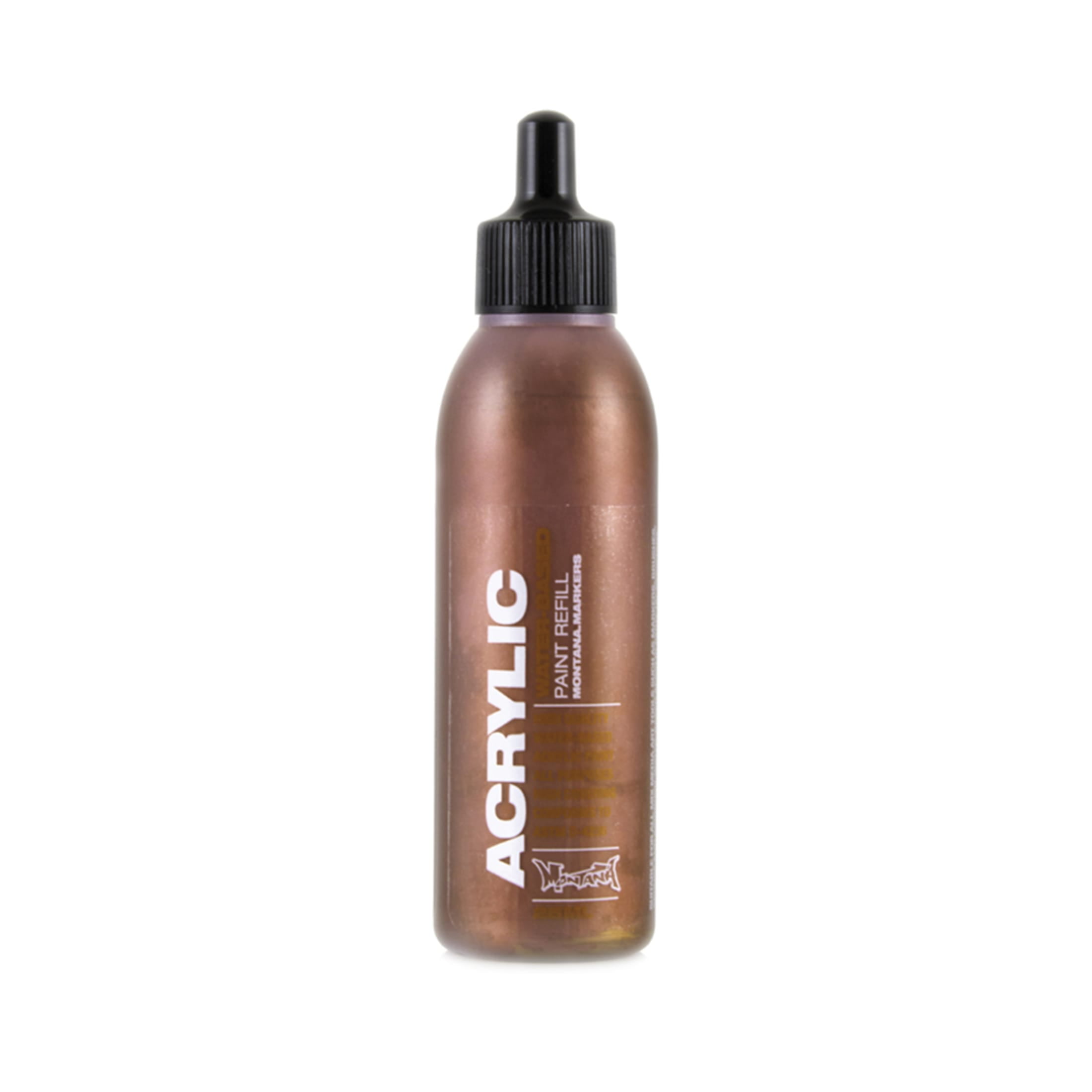 Metallic Ink Refills Montana Cans Acrylic Marker Ink Refills, 25ml Bottle, Metallic Copper ...