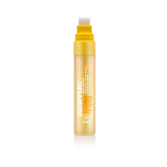 Montana Cans Acrylic Paint Marker, 15mm, Standard Nib, Shock Yellow Light