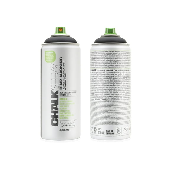 Montana Cans CHALKSPRAY Paint, 400ml, Black