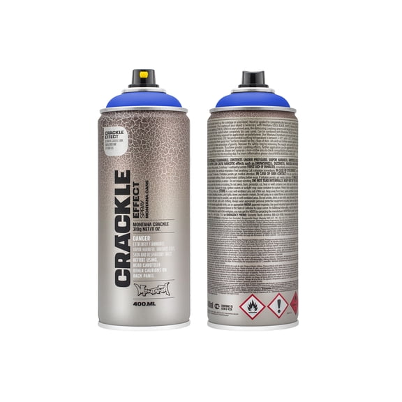 Montana Cans CRACKLE EFFECT Spray Paint, 400ml, Gentian Blue