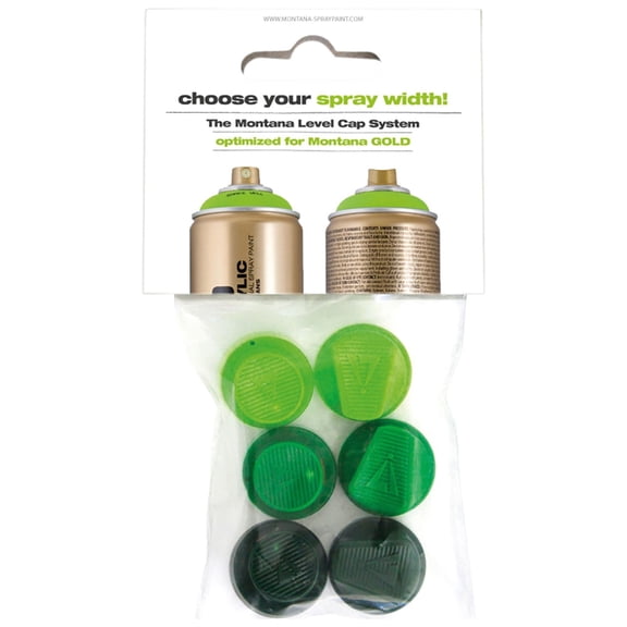 Montana Cans GOLD 6 Green Capset