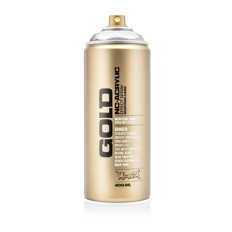 Montana Cans GOLD Spray Paint, 400ml, Chrome Effect, Silverchrome 