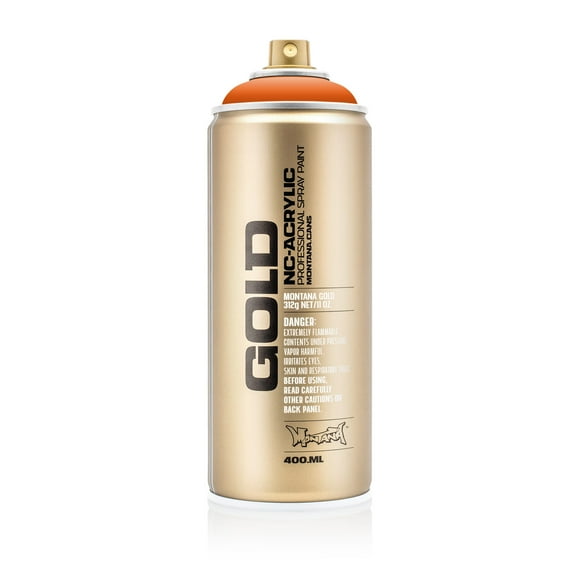 Montana Cans GOLD Spray Paint, 400ml, Pure Orange