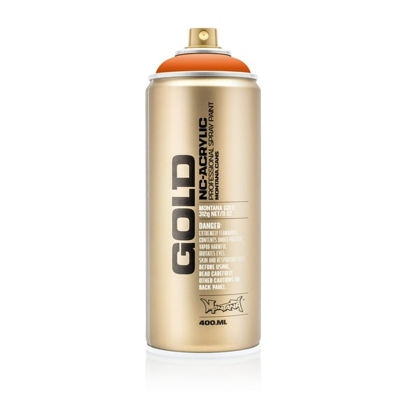 Montana Cans GOLD Spray Paint, 400ml, Pure Orange