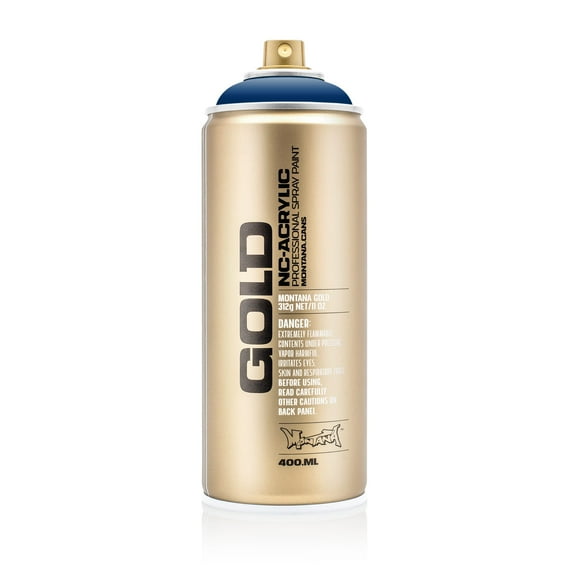 Montana Cans GOLD Spray Paint, 400ml, Shock Dark Blue