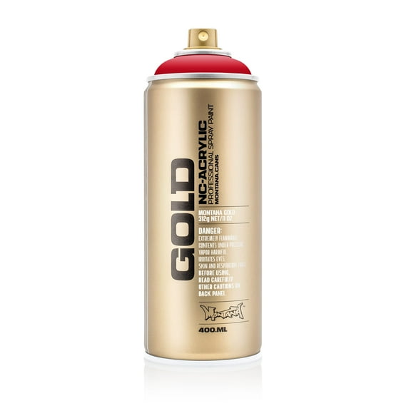 Montana Cans GOLD Spray Paint, 400ml, Shock Red