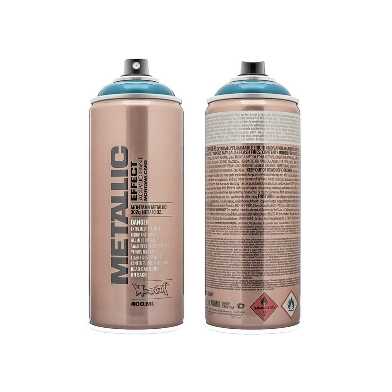 Montana Cans METALLIC EFFECT Spray Paint, 400ml, Caribbean 