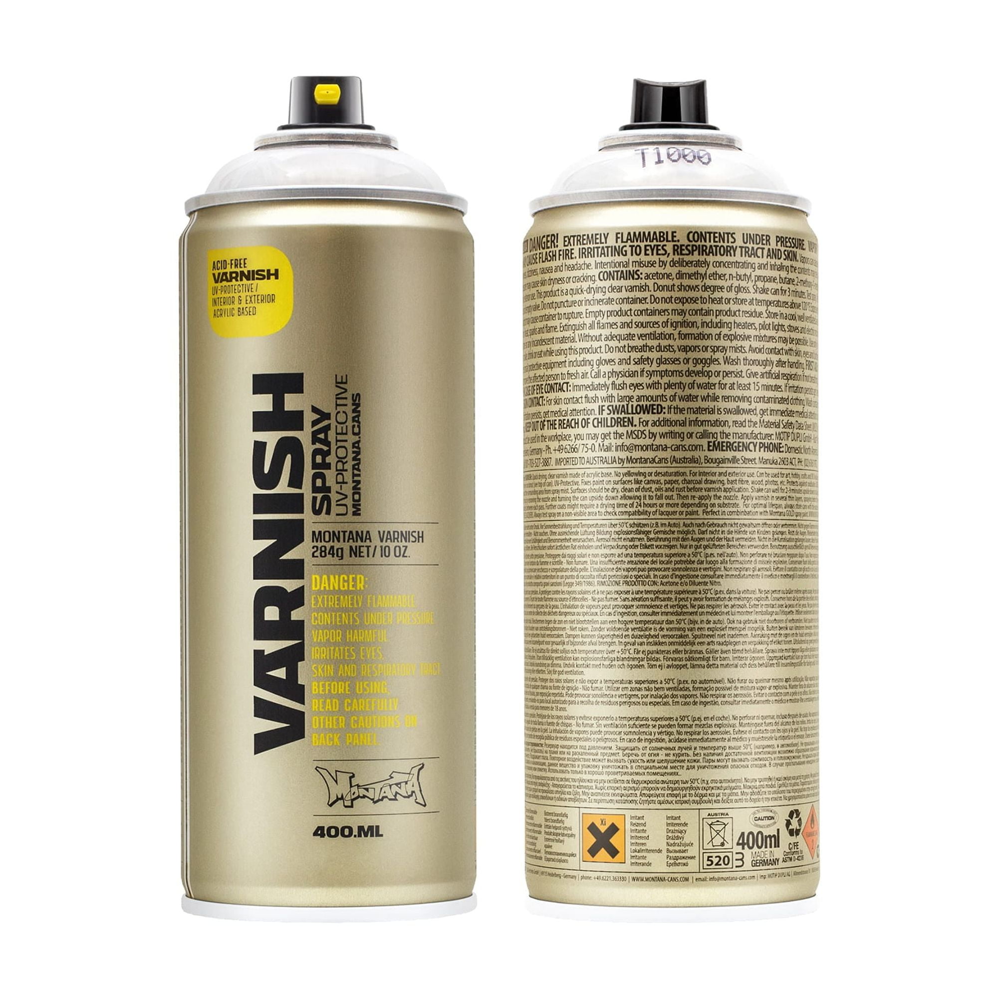 Montana Cans TECH VARNISH Spray Paint, 400ml, Gloss