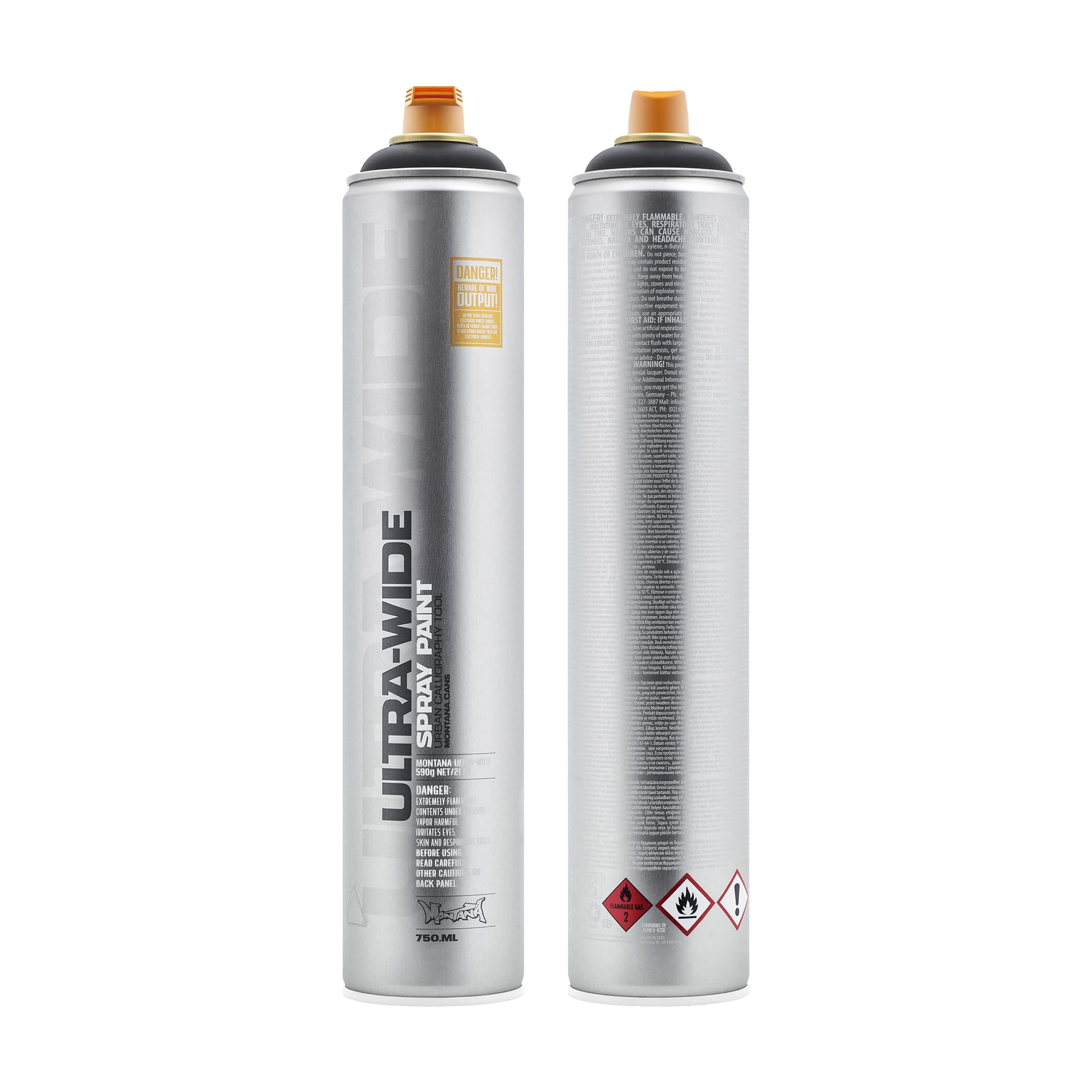 Montana Cans ULTRA WIDE Spray Paint, 750ml, Black