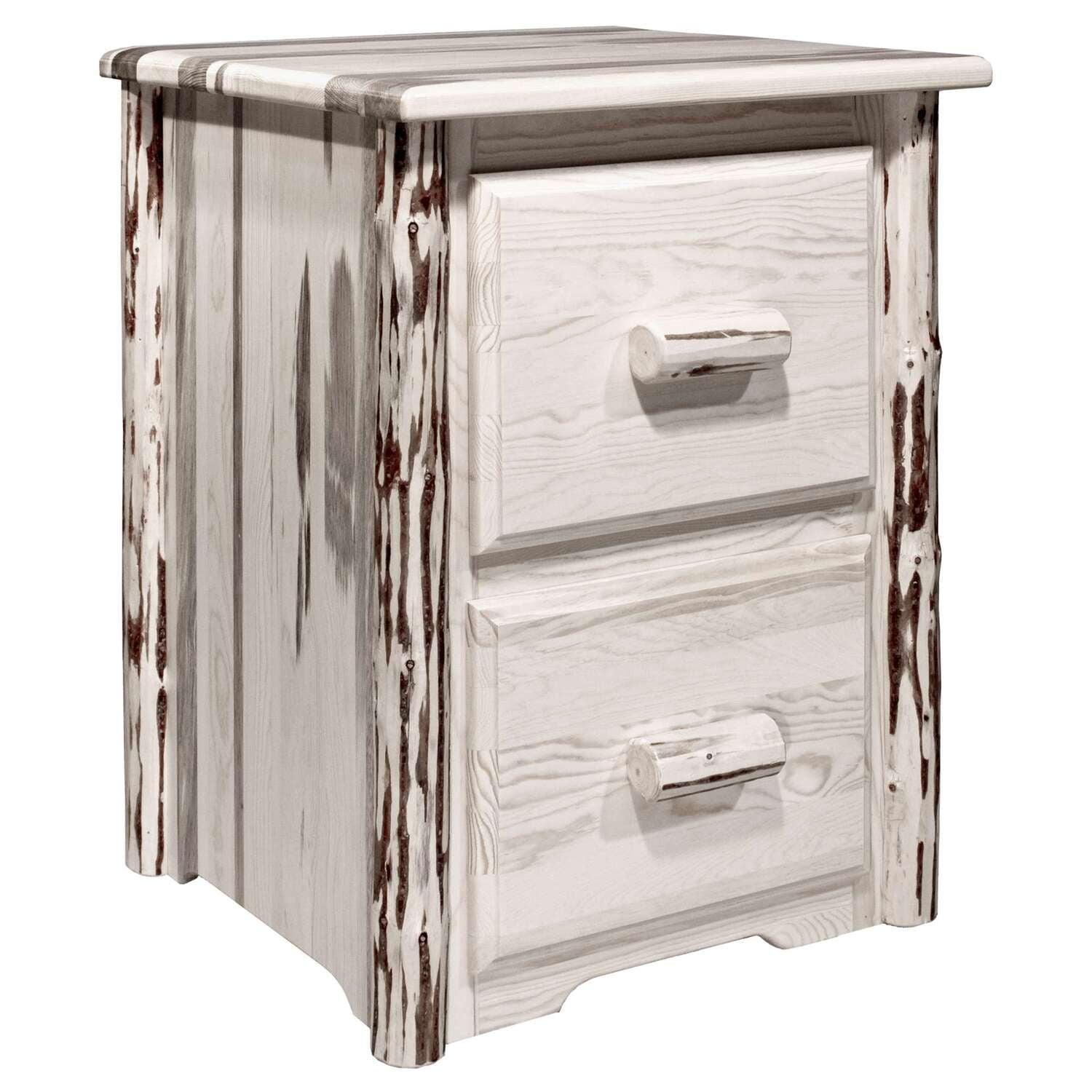 Montana Collection 2 Drawer File Cabinet, Ready to Finish