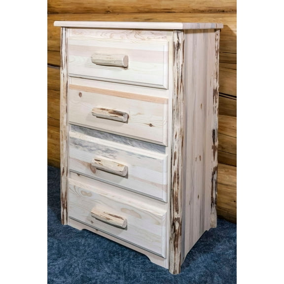 Montana Collection 4 Drawer Chest of Drawers, Ready to Finish