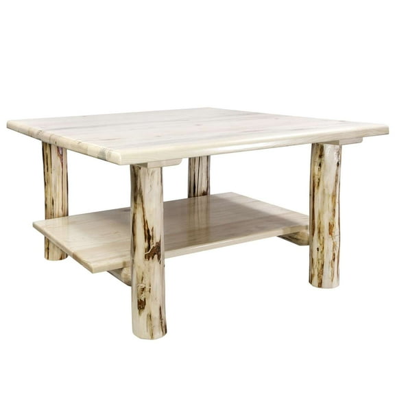 Montana Collection Cocktail Table w/ Shelf, Ready to Finish