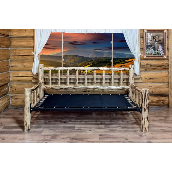 Montana Collection Day Bed, Clear Lacquer Finish