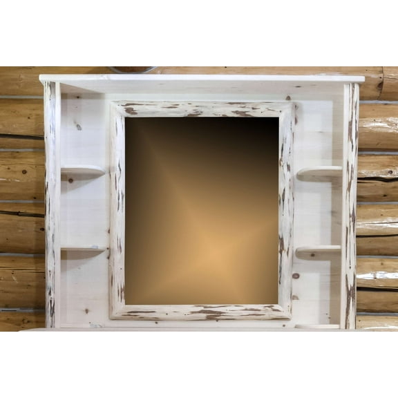 Montana Collection Deluxe Dresser Mirror, Clear Lacquer Finish